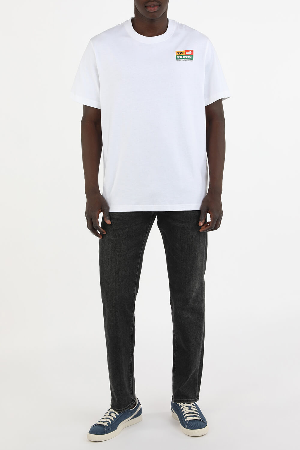 פומה X באטר גודס חולצת טי עם הדפס בצבע לבן